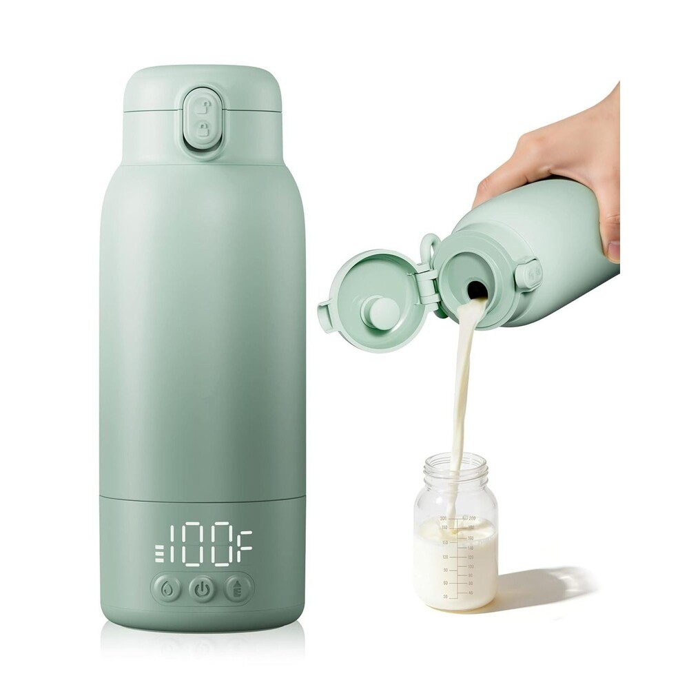 YKV Portable Bottle Warmer for Travel, Fast Heating, 17oz, Long Battery Life